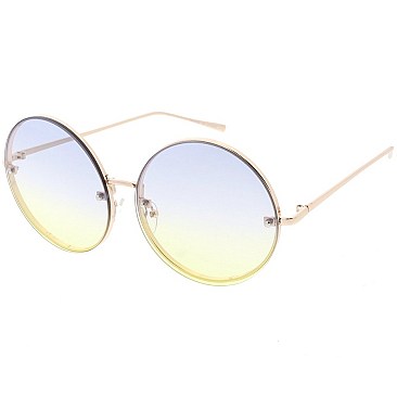 Pack of 12 Colorful Circle Design Sunglasses