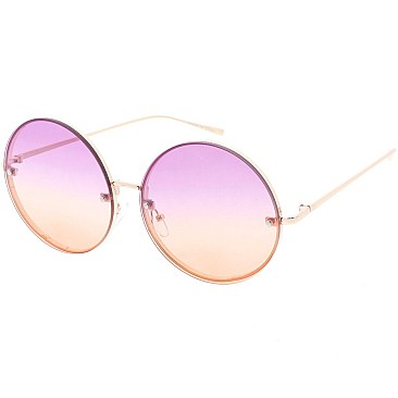 Pack of 12 Colorful Circle Design Sunglasses