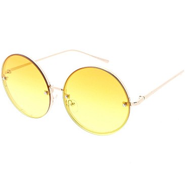 Pack of 12 Colorful Circle Design Sunglasses
