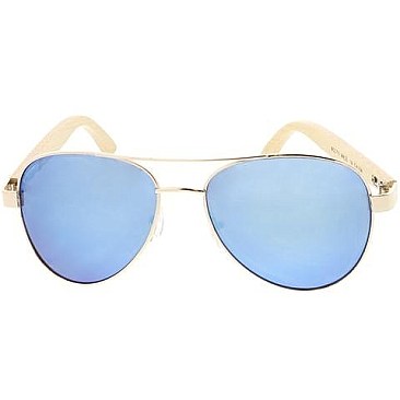 Pack of 12 Wood Frame Aviator