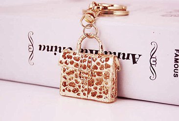 Handbag Shape Rhinetone Keychain