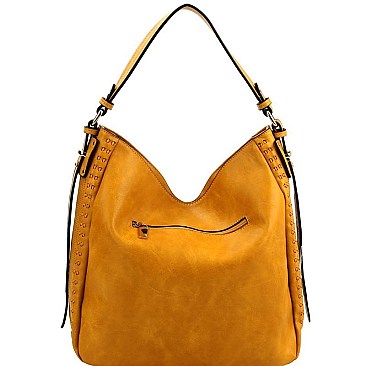 HIGH QUALITY Braid Accent Extendable Hobo