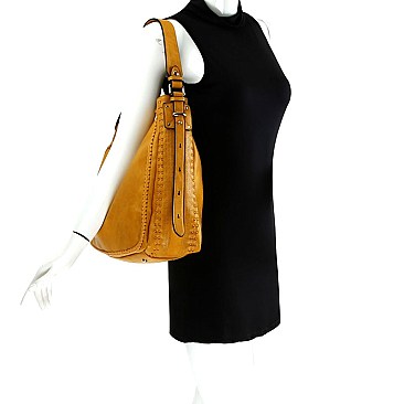 HIGH QUALITY Braid Accent Extendable Hobo