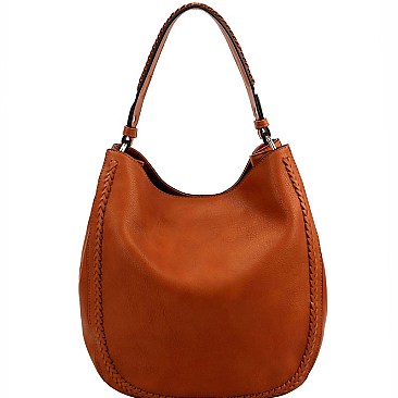 Quality Braid Accent Bucket Hobo MH-BAD0007