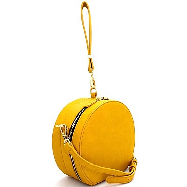 BAL0002-LP Wrist Handle Accent Round Shoulder Bag