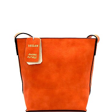 Tassel Accent Laser-Cut Bucket Shoulder Bag MH-BAL0014