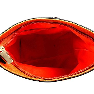 Tassel Accent Laser-Cut Bucket Shoulder Bag MH-BAL0014