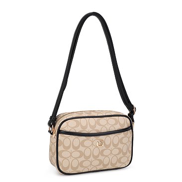 Oval Monogram Crossbody Bag