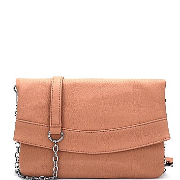 Chain Soft Flap Clutch Cross Body