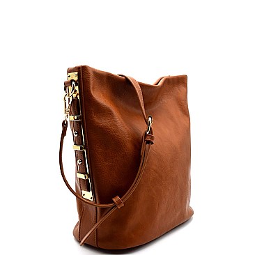 BGT47419-LP Miztique Studded Side Crossbody Hobo