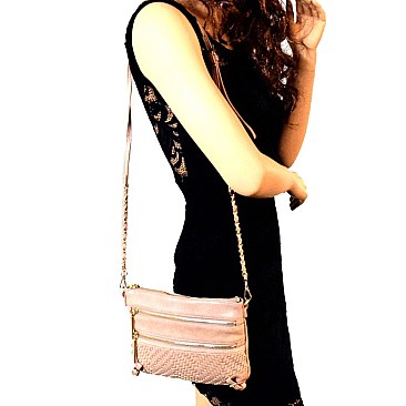 BGW46433-LP Madison West Woven Cross Body