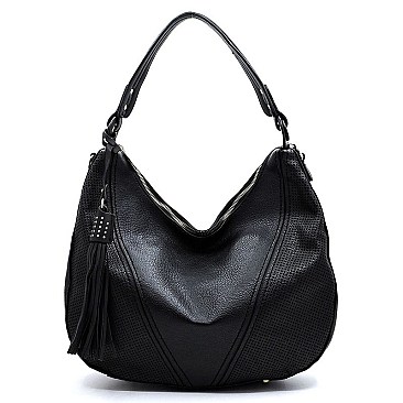 Laser Cut Printed Shoulder Bag Hobo