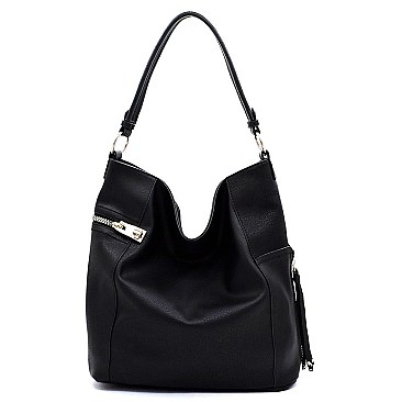 Fashion Zipper Shoulder Bag Hobo