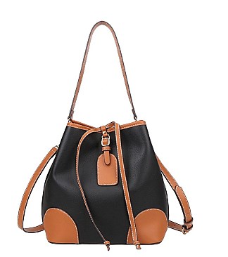 Large Size Drawstring Bucket Shoulder Bag