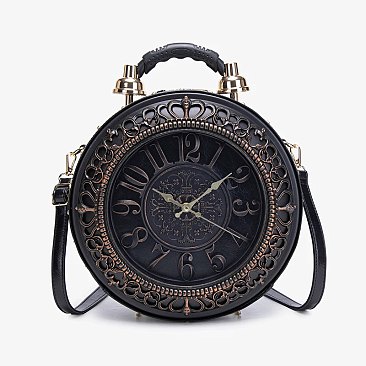 Real Alarm Clock Vintage Women Handbags