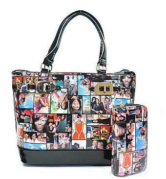 Michelle Obama Tote Bag With Matching Wallet