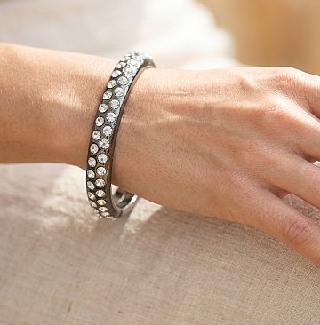 Classic Rhinestone Skinny Bangles