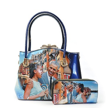 president obama handbags, Satchel & Handbag Wallet SET