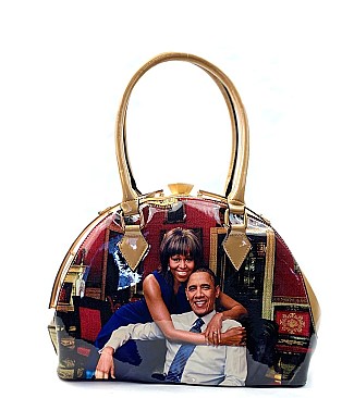 OBAMA JEWEL TOP & SIDE STONE - ROYALTY SATCHEL