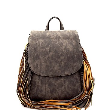 BP915-LP Fringed Medium Fashion Backpack