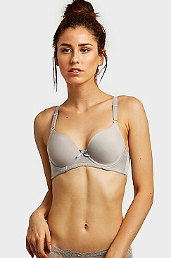 PACK OF 6 PIECES COMFY FULL CUP PLAIN BRA MUBR4081P6