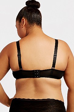 PACK OF 6 PIECES FULL CUP LACE DD CUP BRA,3 HOOKS & WIDE STRAP SEXY MUBR4164LDD2