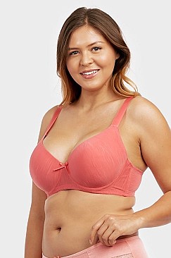 PACK OF 6 PIECES COMFY FULL CUP DD CUP BRA, WIDE STRAP