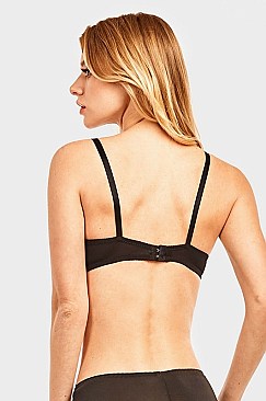 PACK OF 6 PIECES SEXY FULL CUP PLAIN LACE BRA MUBR4366PL