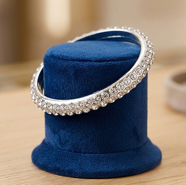 Classic Rhinestone Skinny Bangles