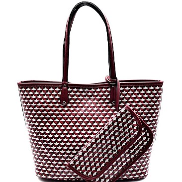 BS1242-LP Reversible 2 in 1 Patterned Tote