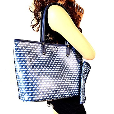 BS1242-LP Reversible 2 in 1 Patterned Tote