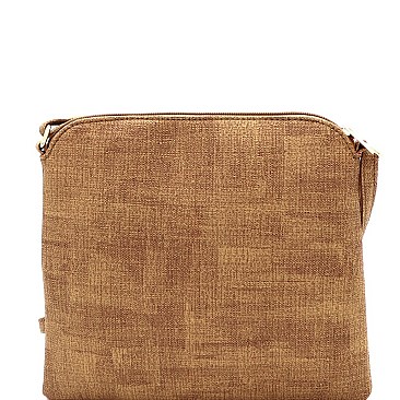 Chic Front Pocket Tassel Accent Textured Cross Body Bag MH-BS2309F