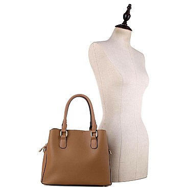Classy Multi-Compartment 2-Way Satchel MH-BS3366