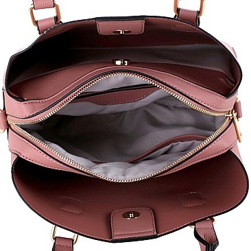 Classy Multi-Compartment 2-Way Satchel MH-BS3366