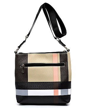 Plaid Check Cross Body Bag