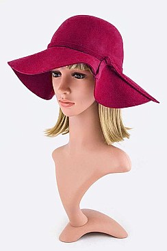 Pack Of 12 Floppy Hats With Bow Accent LA-41159