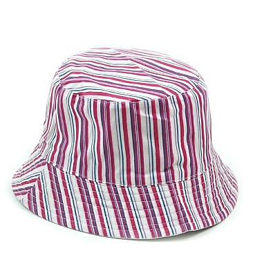 Stripe Cotton Sun Hat