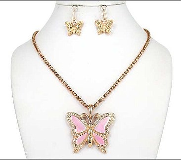 Butterfly Necklace Set