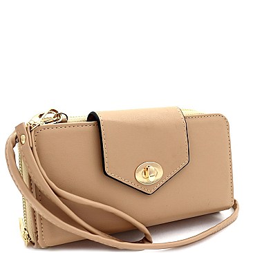 Cellphone Compartment Cross Body Wallet