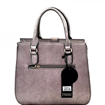 Buckle Accent 2-Way Corduroy Satchel Wristlet SET  MH-BY4065S