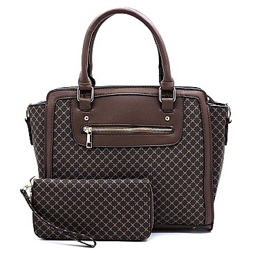 Monogrammed 2-in-1 Satchel