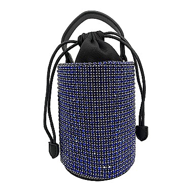 Sparkly Crystals Cylinder Satchel Bag