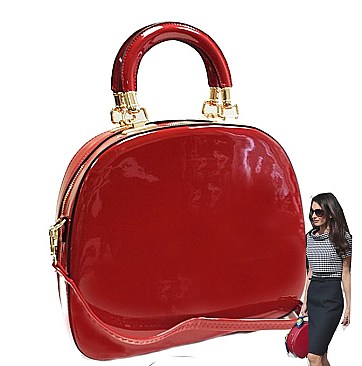 Celebrity Round Shape Accented Satchel