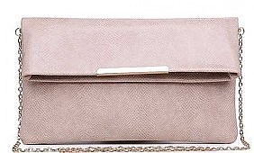 LUXURY AMBER TEXTURED CLUTCH WITH CHAIN