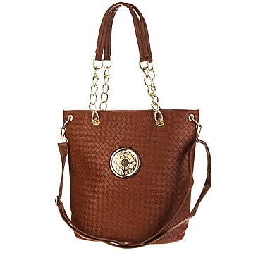 Woven Chain Handle Tote