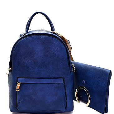 wholesaler Medium Fashion Backpack Clutch SET