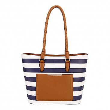David Jones Stripped TOTE Handbag