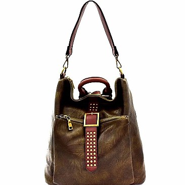 Studded 3Way Convertible Backpack