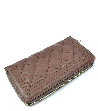 Quilted Tassel Wallet