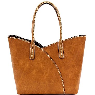 Stitch Accent 2 in 1 Two-Tone Tote Value Set